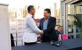 Raulín Rodríguez y Pedro Zamora firman acuerdo