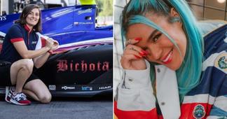 Con espaldarazo de Karol G la piloto Tatiana Calderón lleva el feminismo al deporte a motor